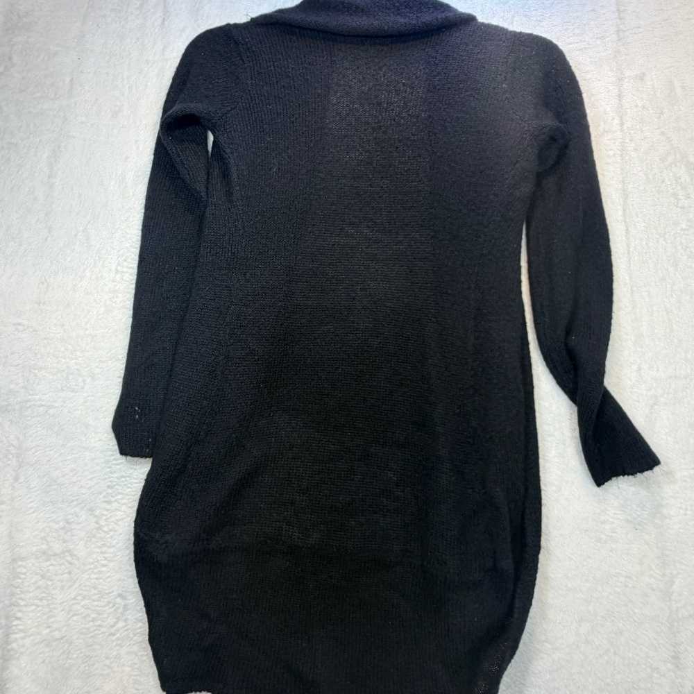 Suzy Shier Cardigan Womens Size Medium Black Open Cottagecore Casual Y2K - Picture 8 of 9